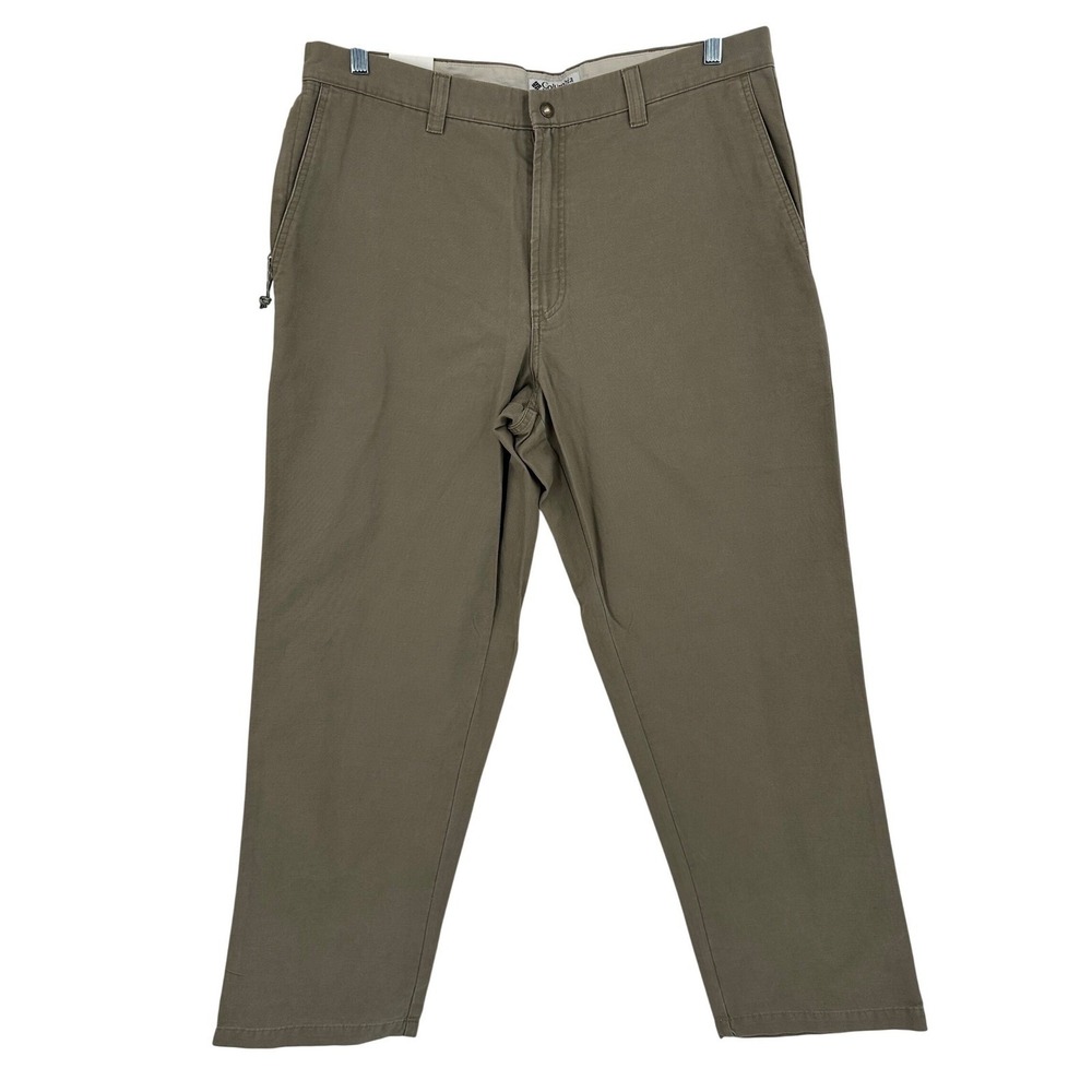 Columbia‎ ROC Rugged Outdoor Chino Mens 38x32 brown Drab Authentic Fit Pants NWT